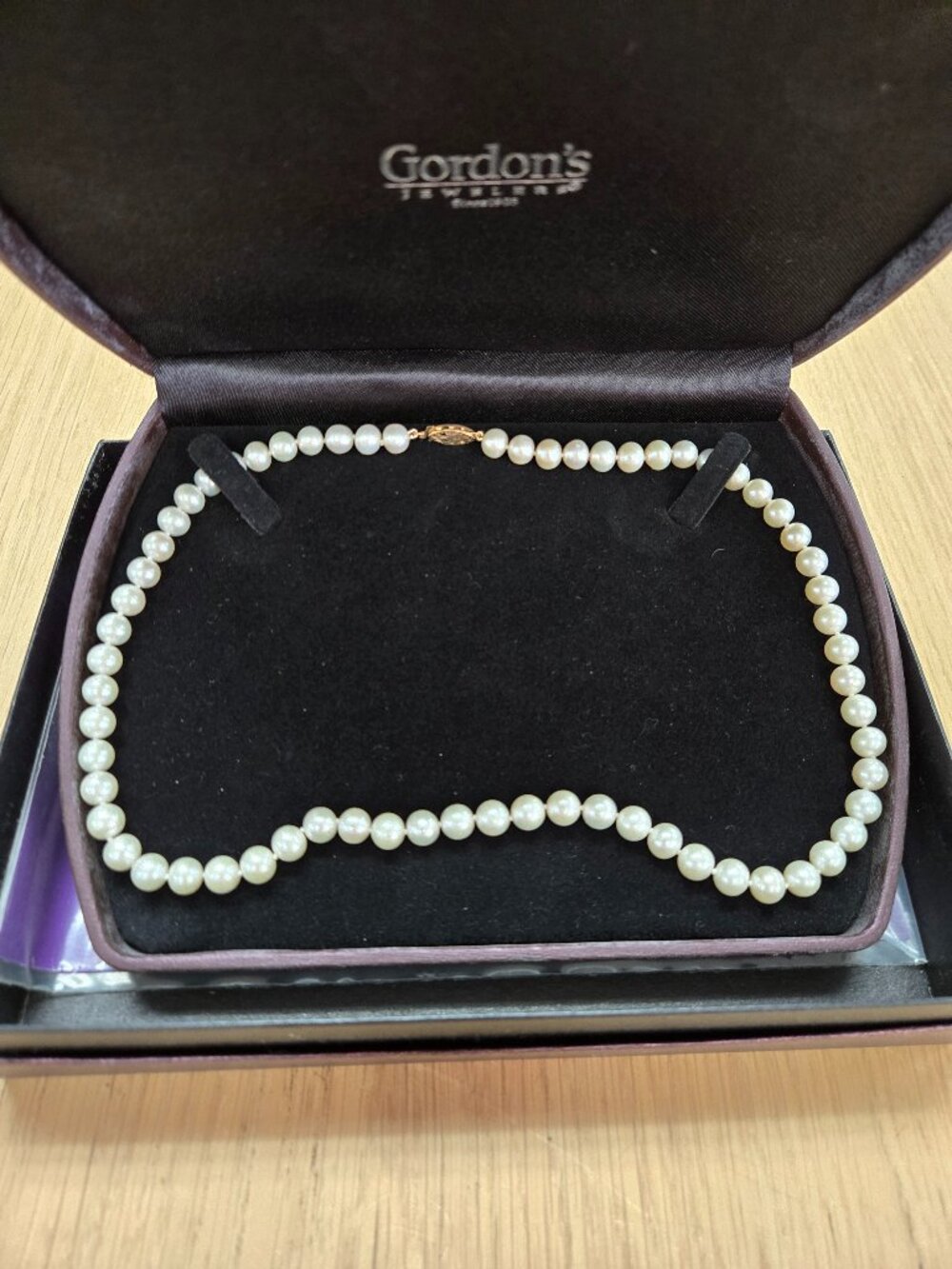 Fresh Water Pearl Necklace -Full Strand w/ 14K Gold Clasp - By Gordon’s Jewelers
